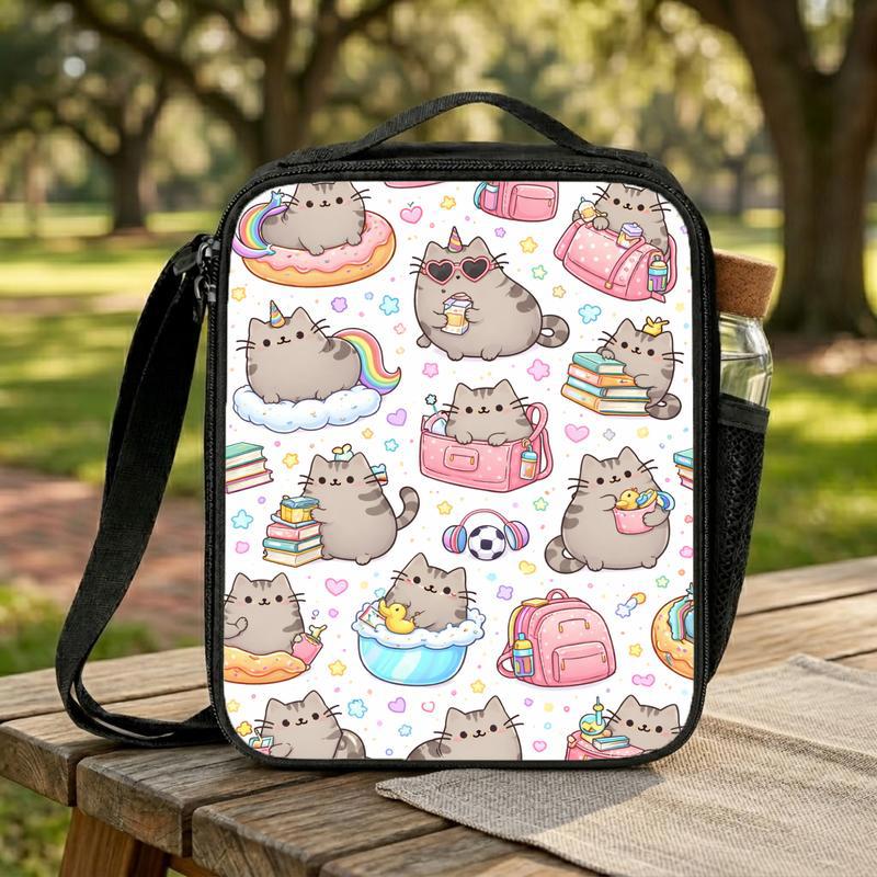 Kawaii Cát Lunch Box Bag Kawaii Cát Lunch Box Bag