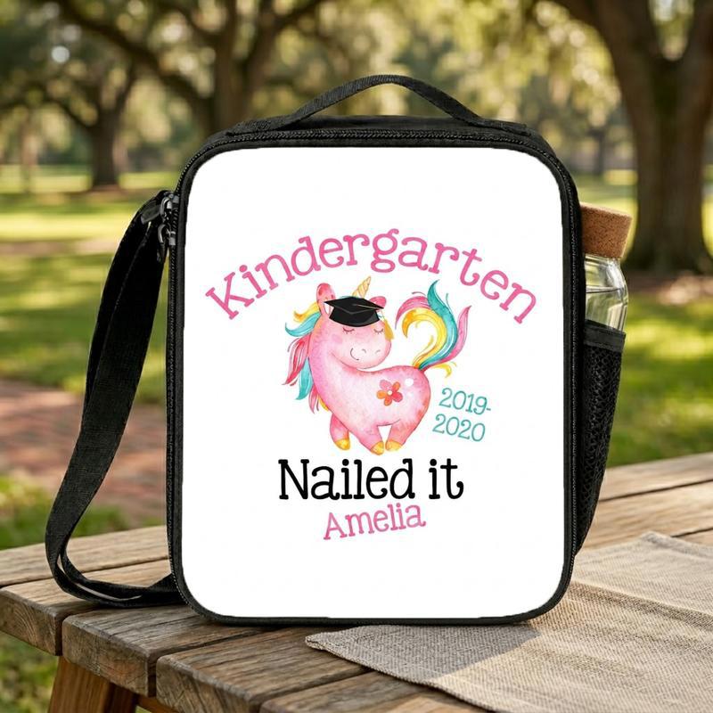 Kindergarten Nailed It Lunch Bag - Fun Unicorn School Lunch Box Bag Kindergarten Nailed It Lunch Bag - Fun Unicorn School Lunch Box Bag