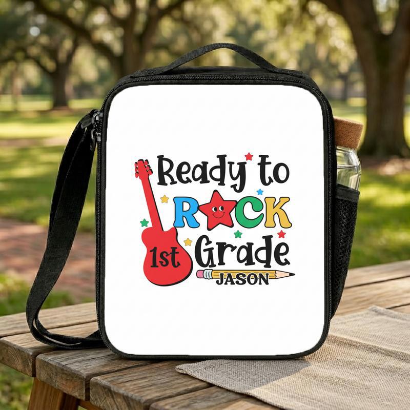 Personalized 1st Grade Lunch Bag For Little Rockstars Lunch Box Bag Personalized 1st Grade Lunch Bag For Little Rockstars Lunch Box Bag