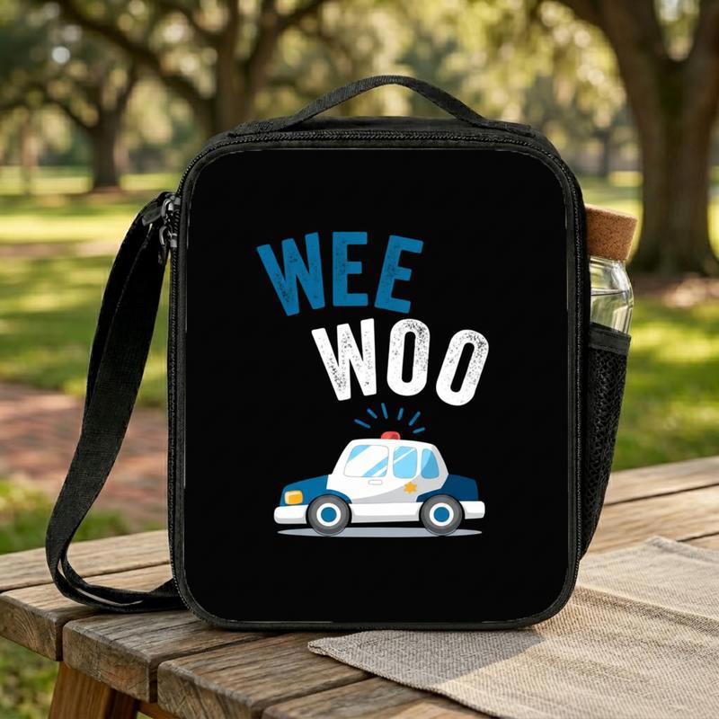 Police Lunch Bag Kids - Wee Woo Back To School Fun Design Lunch Box Bag Police Lunch Bag Kids - Wee Woo Back To School Fun Design Lunch Box Bag