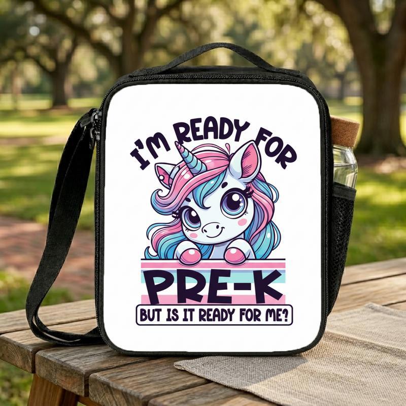Pre K Unicorn Lunch Bag - Ready For School Kids Style Lunch Box Bag Pre K Unicorn Lunch Bag - Ready For School Kids Style Lunch Box Bag