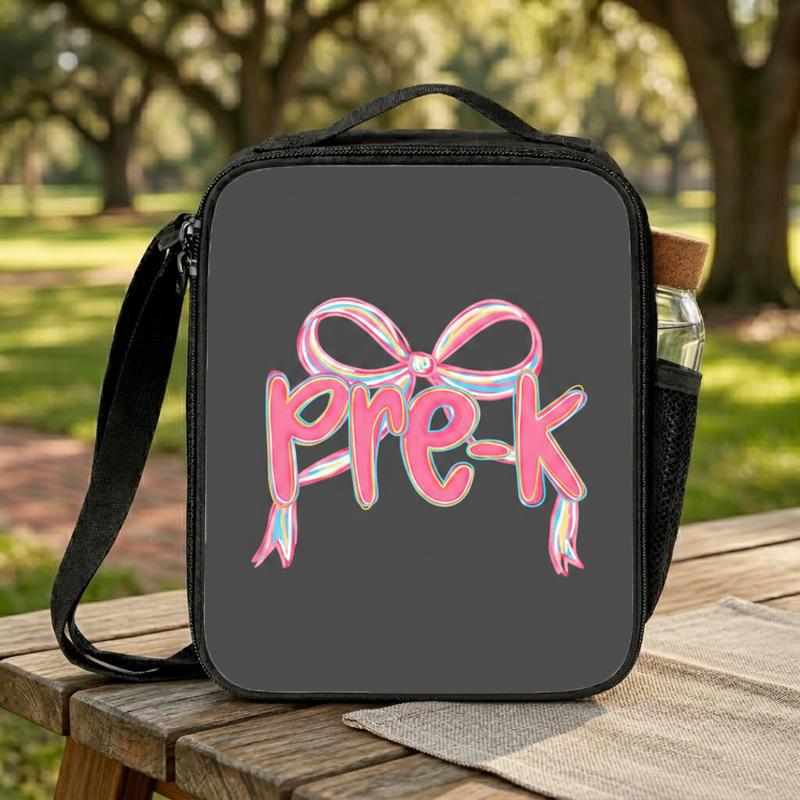 Pre-K Bow Lunch Bag - Cute Back To School Kids Lunch Box Bag Pre-K Bow Lunch Bag - Cute Back To School Kids Lunch Box Bag