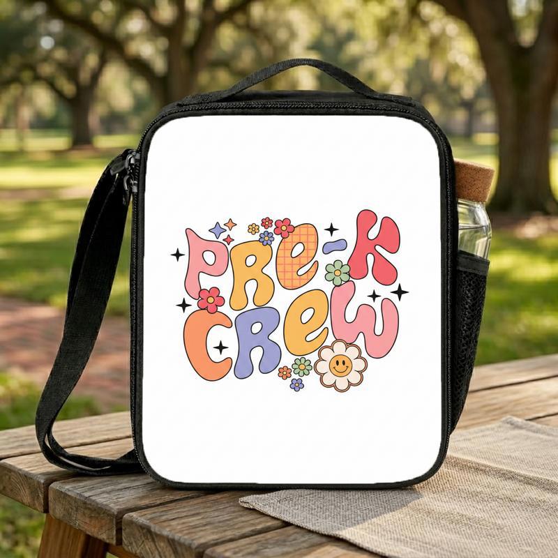 Pre-K Crew Lunch Bag - Cute Kids Back To School Lunch Box Bag Pre-K Crew Lunch Bag - Cute Kids Back To School Lunch Box Bag
