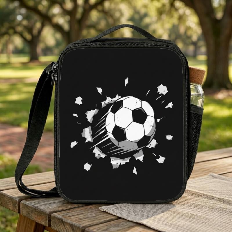 Soccer Ball Smash Lunch Bag - Cool Sports Kids School Bag Lunch Box Bag Soccer Ball Smash Lunch Bag - Cool Sports Kids School Bag Lunch Box Bag