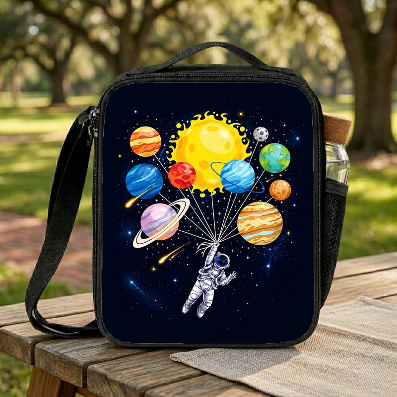 Solar System Lunch Bag Kids - Space Explorer Design Lunch Box Bag Solar System Lunch Bag Kids - Space Explorer Design Lunch Box Bag