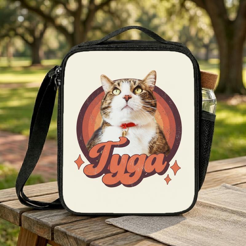 Vibrant Custom Cat Lunch Box Bag Vibrant Custom Cat Lunch Box Bag