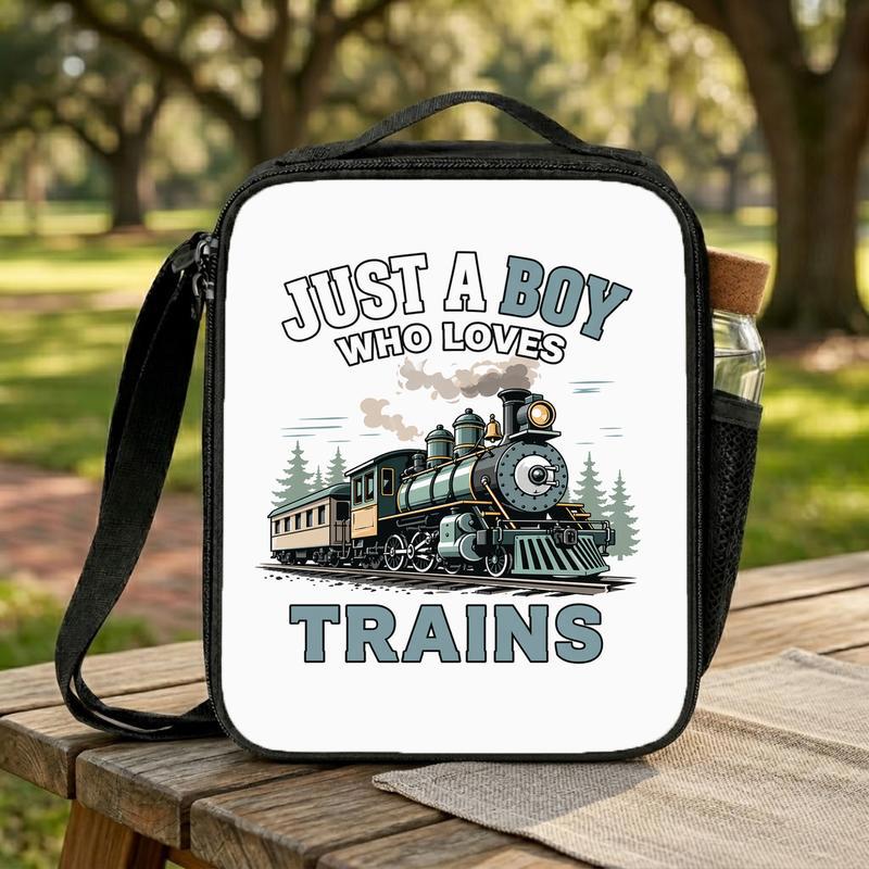 Vintage Train Kids Lunch Bag - Boy Who Loves Trains Gift Lunch Box Bag Vintage Train Kids Lunch Bag - Boy Who Loves Trains Gift Lunch Box Bag