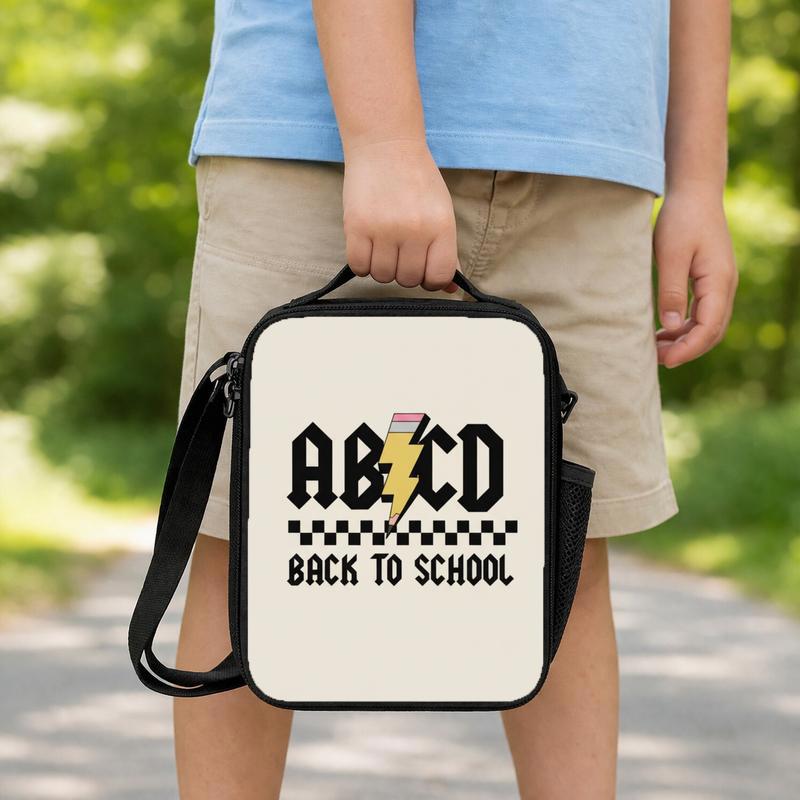 Alphabet Rock Lunch Bag For Kids - Back To School Ready Lunch Box Bag Alphabet Rock Lunch Bag For Kids - Back To School Ready Lunch Box Bag