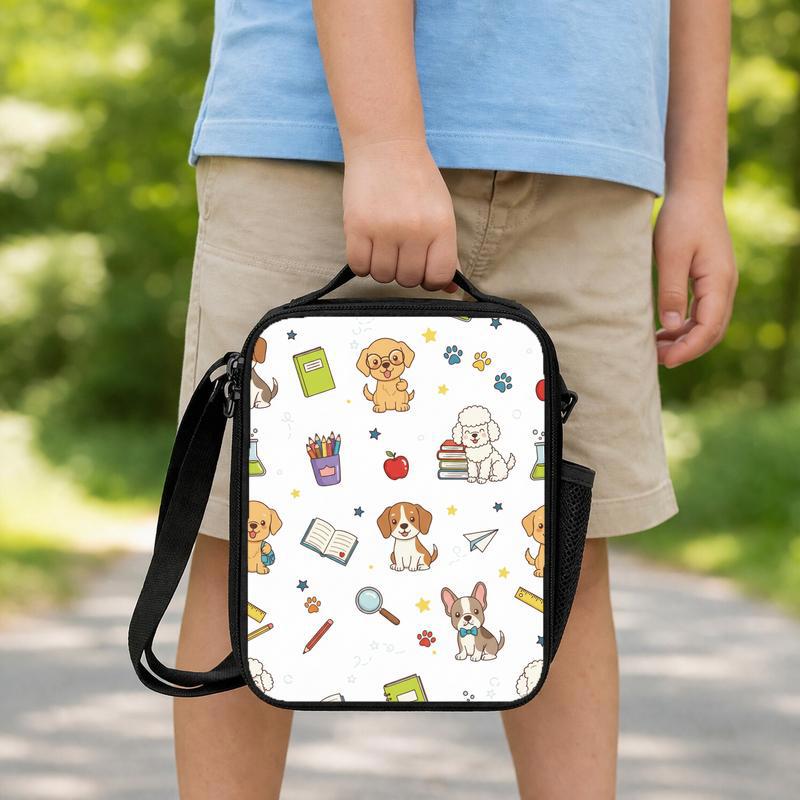 Back To School Dog Lunch Box Bag