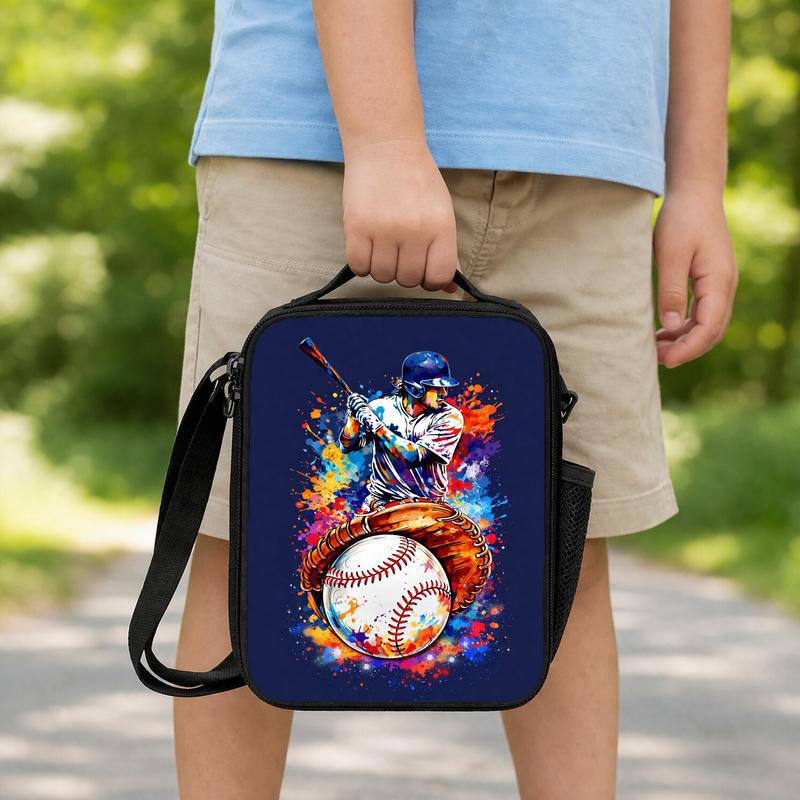 Baseball Sport Lunch Bag - Colorful Teenager Bag Lunch Box Bag Baseball Sport Lunch Bag - Colorful Teenager Bag Lunch Box Bag