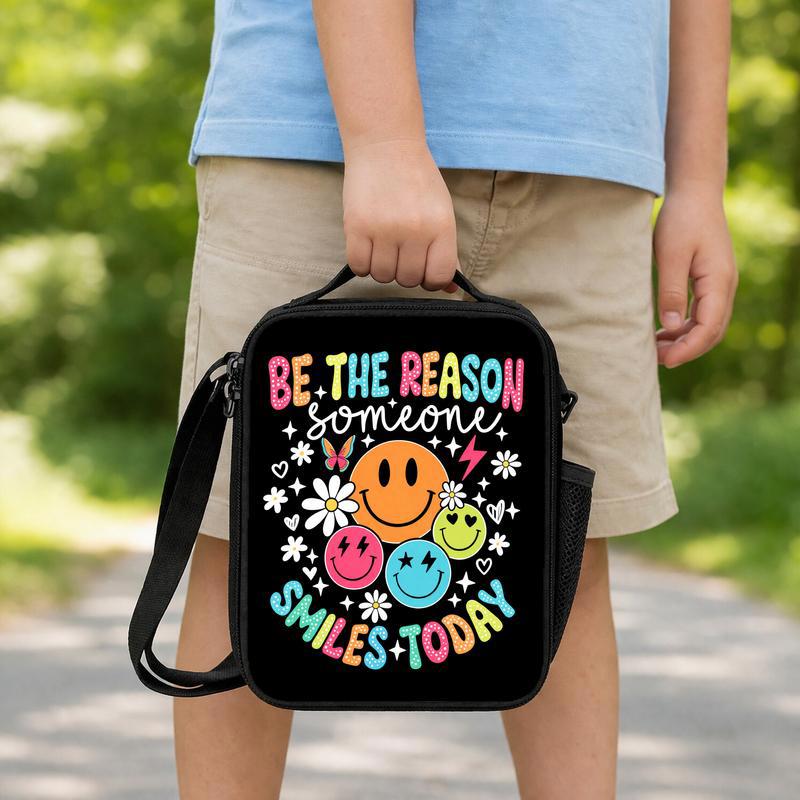 Be The Reason Lunch Bag - Smiley Positive Kids Design Lunch Box Bag