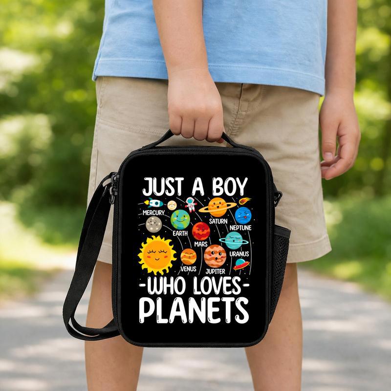 Boys Lunch Bag Space - Just A Boy Who Loves Planets Lunch Box Bag Boys Lunch Bag Space - Just A Boy Who Loves Planets Lunch Box Bag