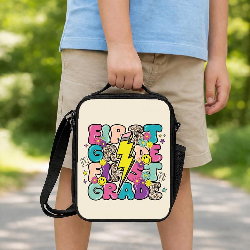 Color Pop Rock First Grade Lunch Bag - Cute Back To School Bag Lunch Box Bag Color Pop Rock First Grade Lunch Bag - Cute Back To School Bag Lunch Box Bag