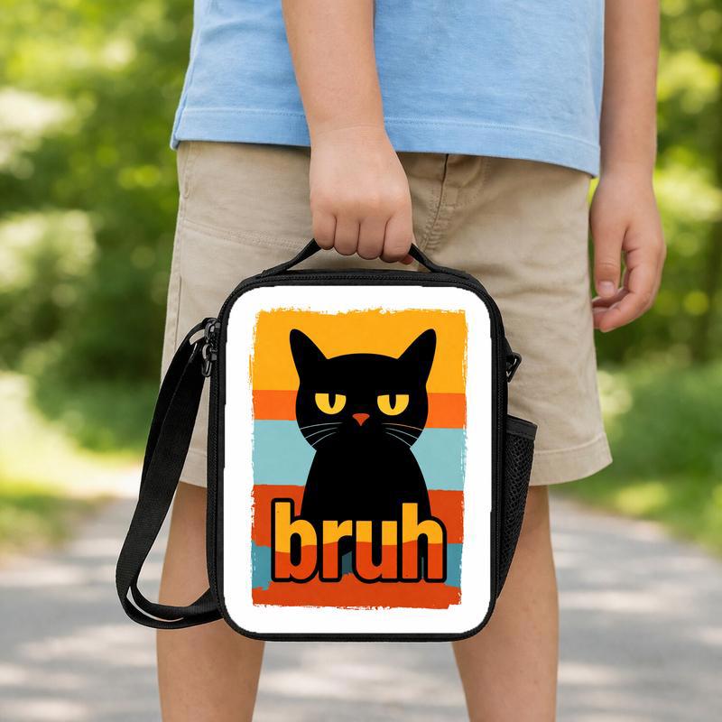 Cool Cat Back To School Lunch Box Bag