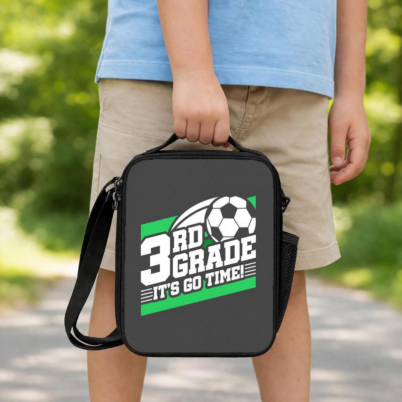 Custom Grade Go Time Lunch Bag - Soccer School Desig Lunch Box Bag
