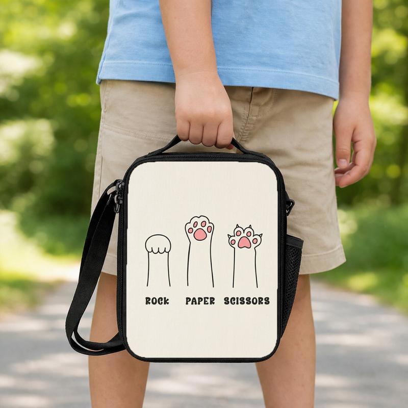 Funny Cat Paw Lunch Box Bag Funny Cat Paw Lunch Box Bag