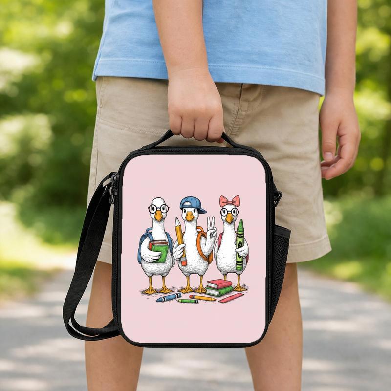 Funny Goose Friends Lunch Bag - Back To School Kids Lunch Box Bag