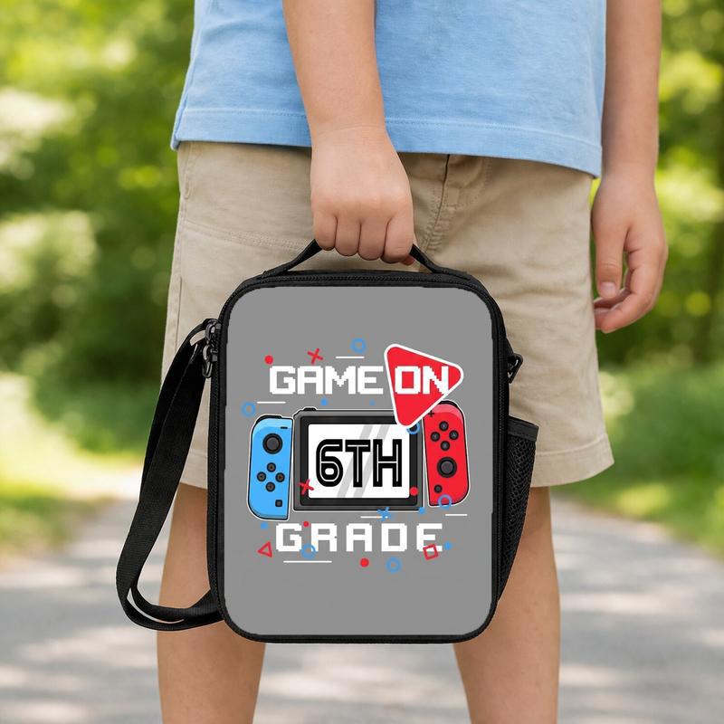 Game On 6th Grade Lunch Bag - Funny Middle School Back To School Lunch Box Bag Game On 6th Grade Lunch Bag - Funny Middle School Back To School Lunch Box Bag