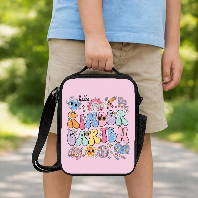 Hello Kindergarten Lunch Bag - Cute Kawaii Back To School Kids Lunch Box Bag