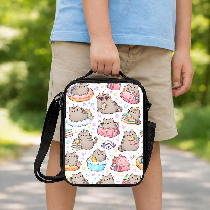 Kawaii Cát Lunch Box Bag Kawaii Cát Lunch Box Bag