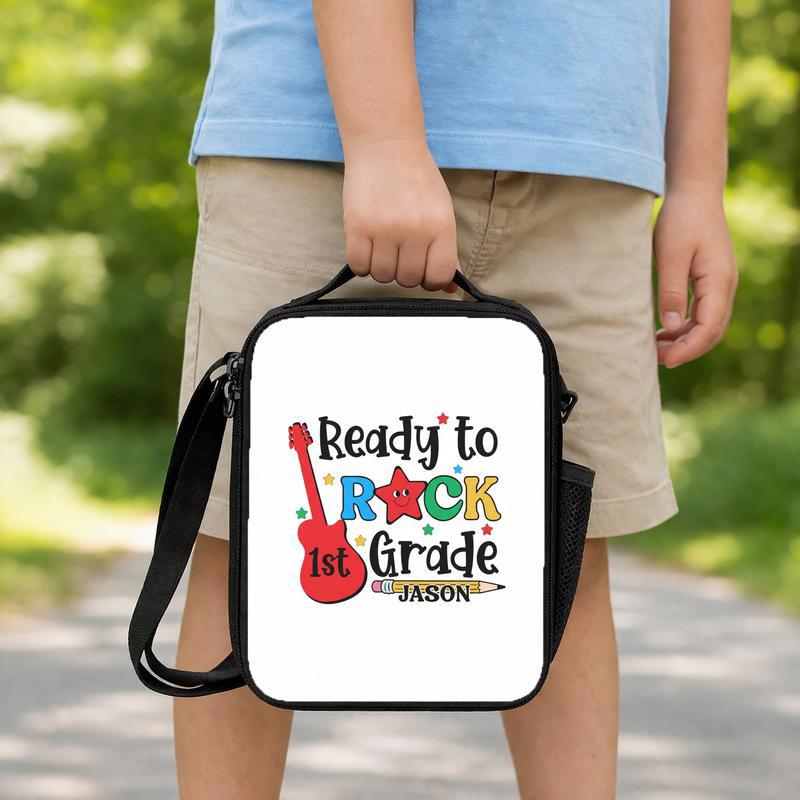 Personalized 1st Grade Lunch Bag For Little Rockstars Lunch Box Bag Personalized 1st Grade Lunch Bag For Little Rockstars Lunch Box Bag