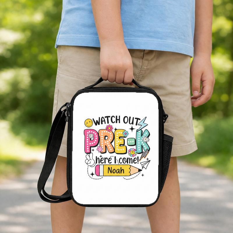 Pre-K Here I Come Lunch Bag - Cute Back To School Look Lunch Box Bag Pre-K Here I Come Lunch Bag - Cute Back To School Look Lunch Box Bag