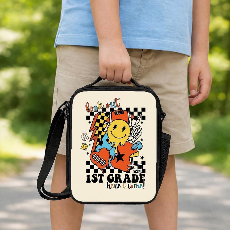 1st Grade Ready Rock N Roll Lunch Bag - Cool Back To School Style Lunch Box Bag 1st Grade Ready Rock N Roll Lunch Bag - Cool Back To School Style Lunch Box Bag