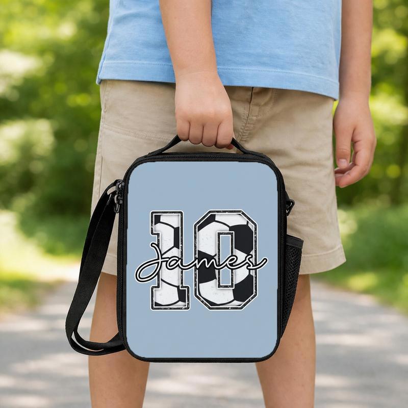Style Personalized Soccer Lunch Bag With Name And Number Design Lunch Box Bag Style Personalized Soccer Lunch Bag With Name And Number Design Lunch Box Bag