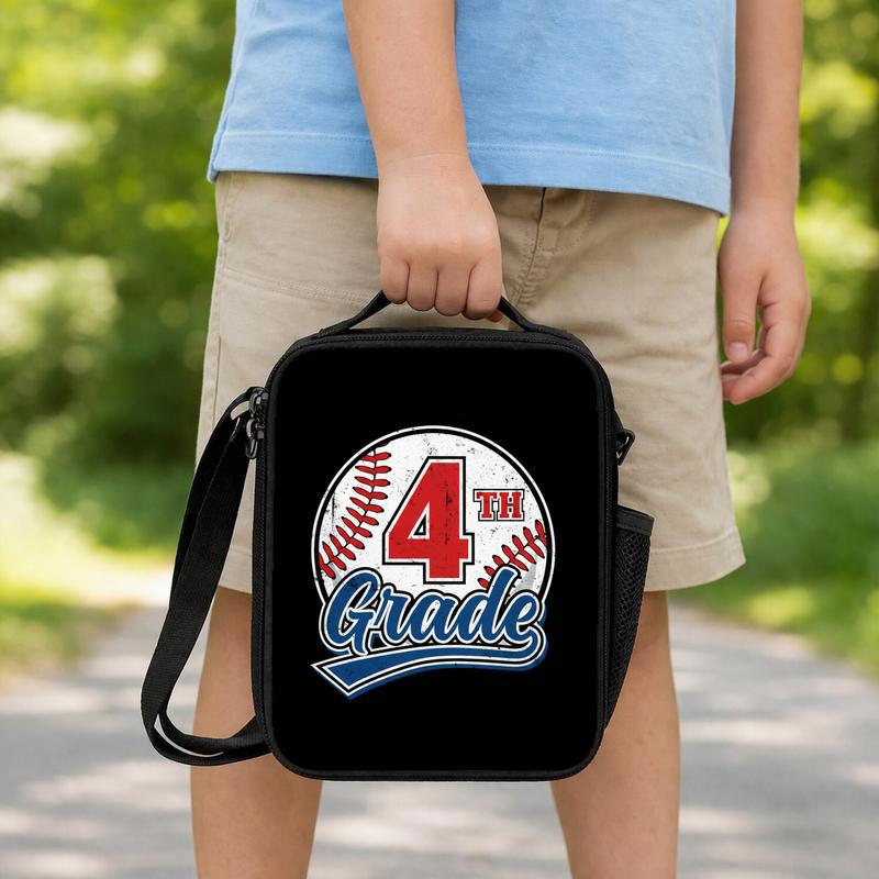 Vintage Custom Grade Baseball Lunch Bag - Back To School Kids Bag Lunch Box Bag Vintage Custom Grade Baseball Lunch Bag - Back To School Kids Bag Lunch Box Bag