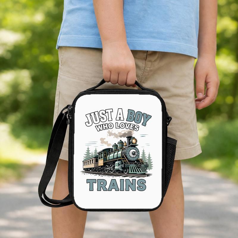 Vintage Train Kids Lunch Bag - Boy Who Loves Trains Gift Lunch Box Bag Vintage Train Kids Lunch Bag - Boy Who Loves Trains Gift Lunch Box Bag