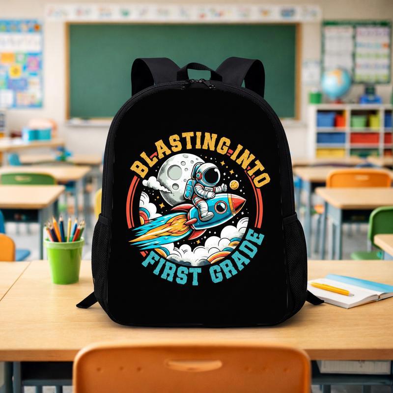 Astronaut Rocket Backpack Kids - Back To School First Grade Custom Backpack - Savourry