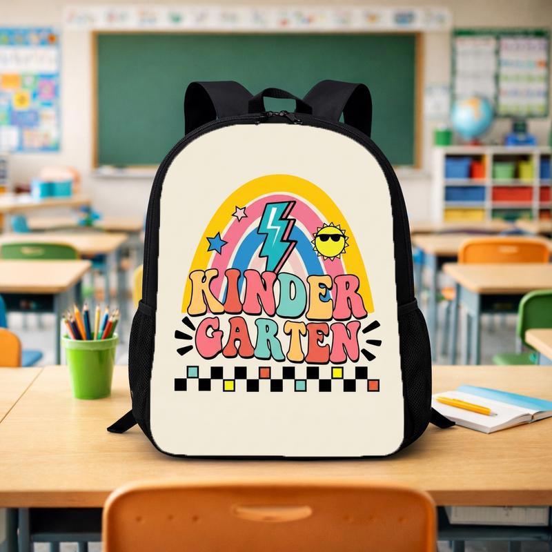 Back To School Backpack - Fun Kindergarten Rainbow Cool Style Custom Backpack - Savourry