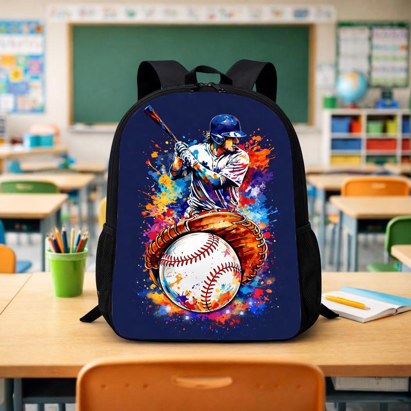 Baseball Sport Backpack - Colorful Teenager Bag Custom Backpack - Savourry