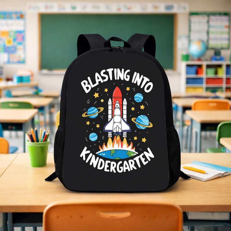 Blasting Into Kindergarten Backpack - Kids Back To School Custom Backpack - Savourry