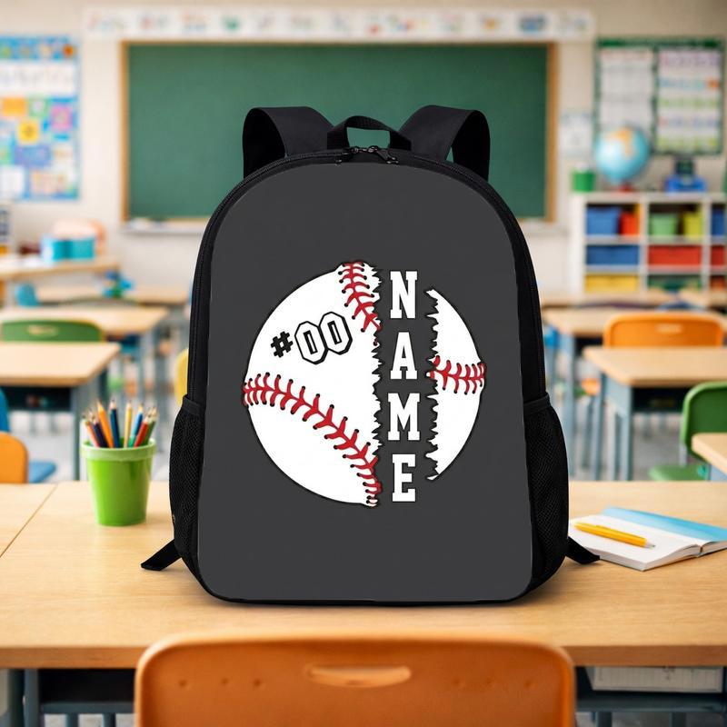 Custom Baseball Backpack - Name And Number Back To School Custom Backpack - Savourry