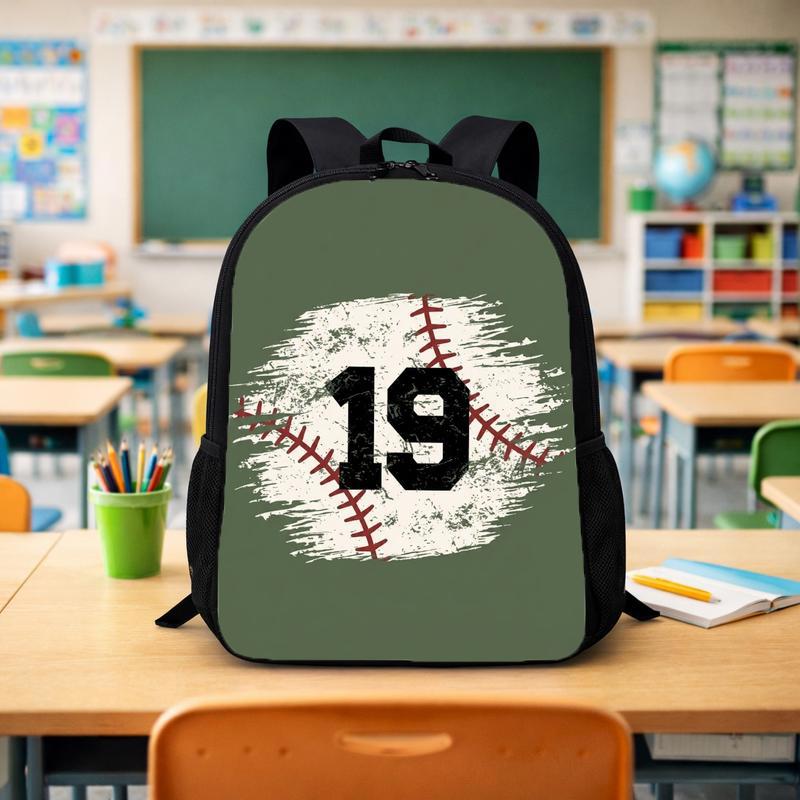 Custom Baseball Number Backpack - Back To School Sports Kids Custom Backpack - Savourry
