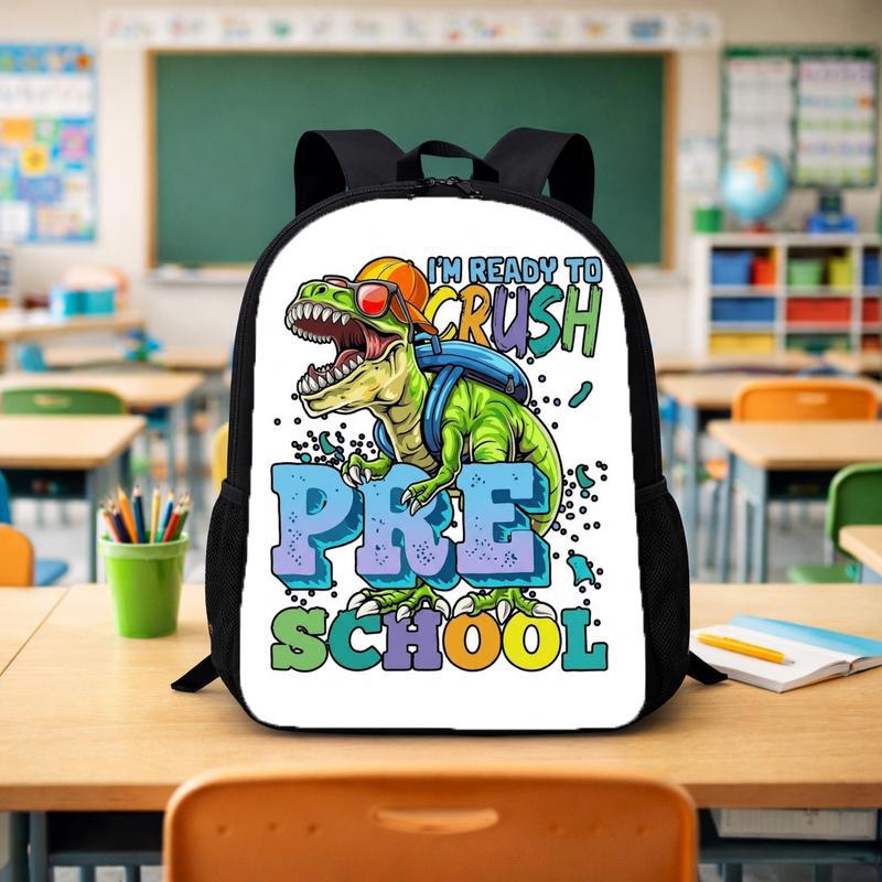 Custom Dinosaur Boys Backpack - I'm Ready To Crush Preschool Custom Backpack - Savourry