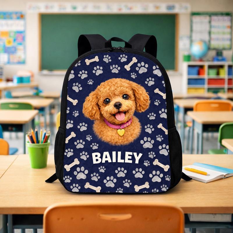 Custom Dog Portrait Custom Backpack - Savourry