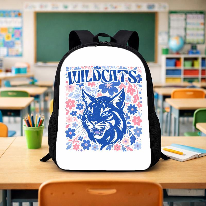 Custom Floral Mascot Backpack - Middle School Spirit Style Custom Backpack - Savourry