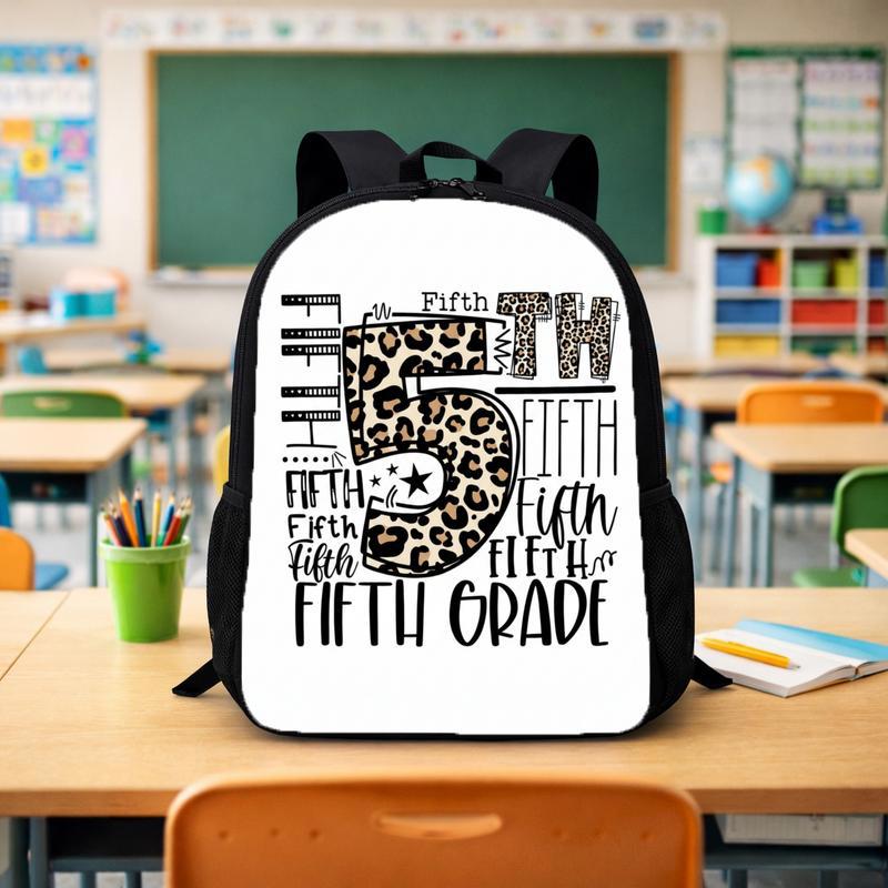 Custom Grade Backpack - Elementary School Leopard Print Style Custom Backpack - Savourry