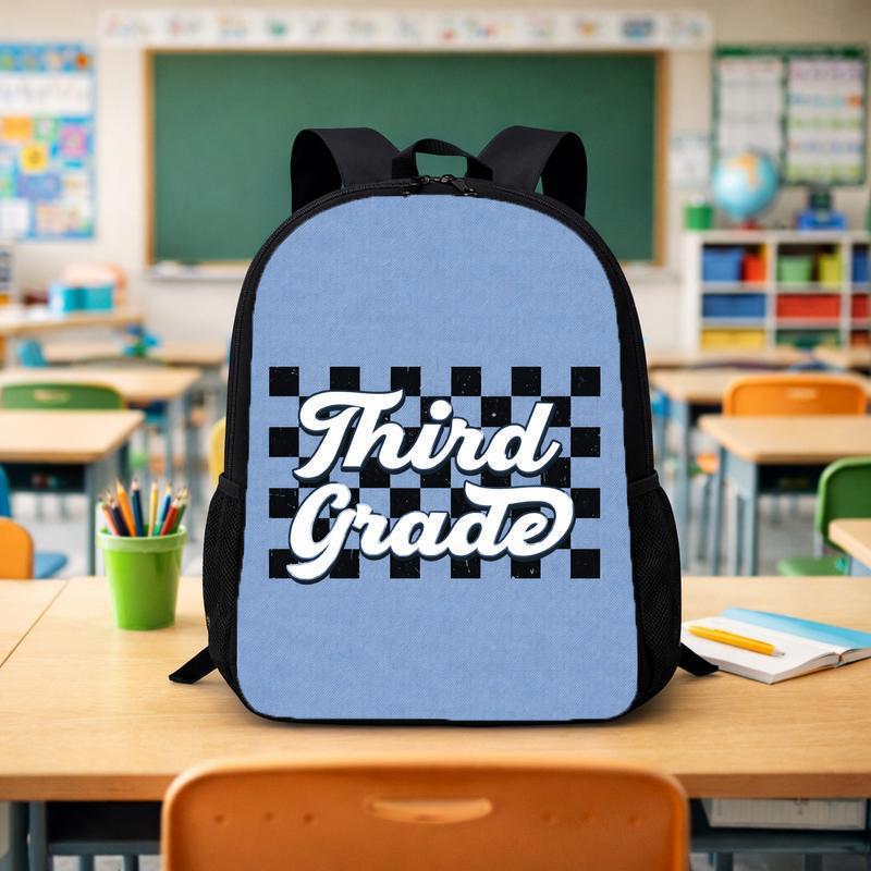 Custom Grade Checkered Backpack - Cool Back To School Look Custom Backpack - Savourry