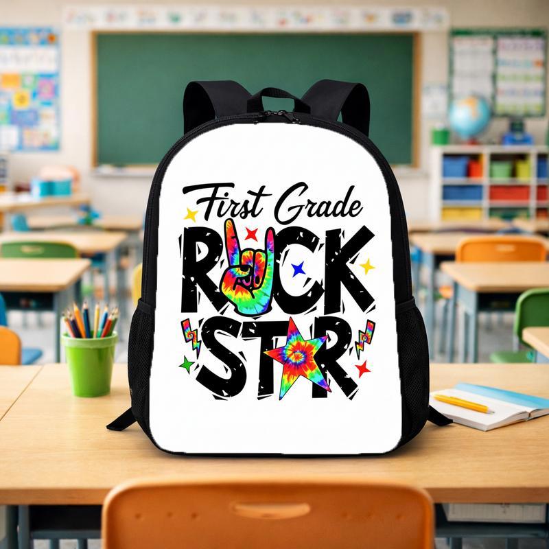 Custom Grade Rock Star Backpack - Kids Back To School Fun Custom Backpack - Savourry