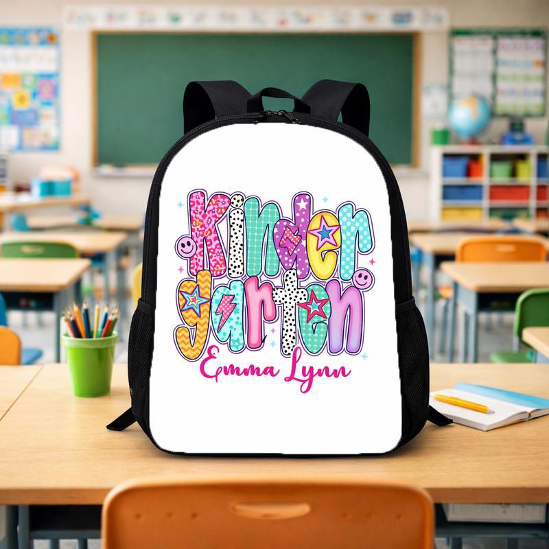 Custom Kids Backpack - Kindergarten Name Design For Girls Custom Backpack - Savourry