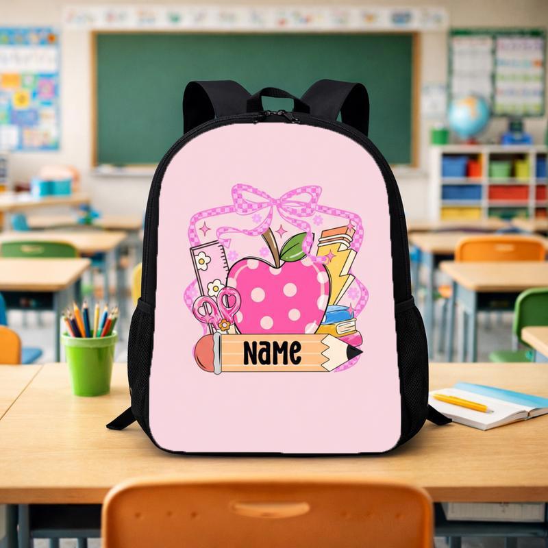 Custom Kids Name Back To School Shirt Shirt, Toddler Kid Kindergarten Shirt With Name, First Day Of School Shirt, Pencil Kids Name Shirt Custom Backpack - Savourry