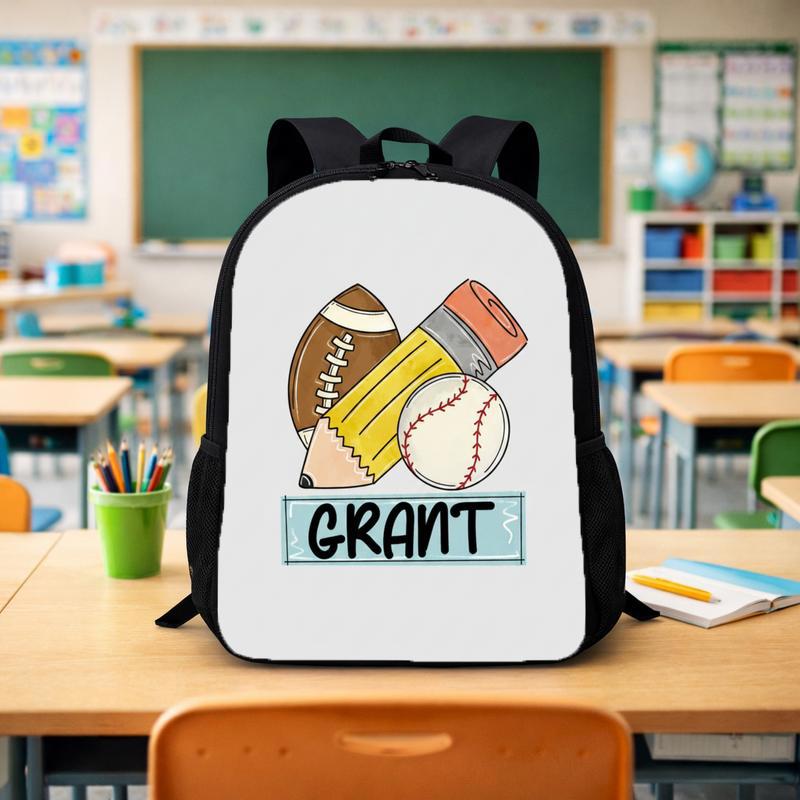 Custom Sports Backpack - Baseball Football School Kids Bag Custom Backpack - Savourry
