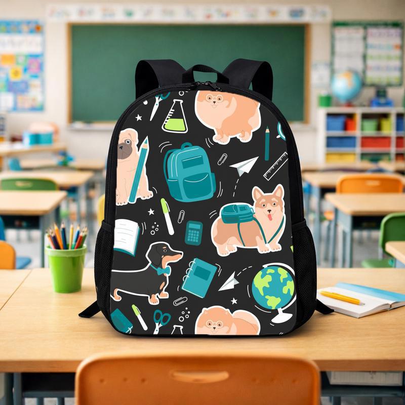 Cute Back To School With Dog For Children Custom Backpack - Savourry