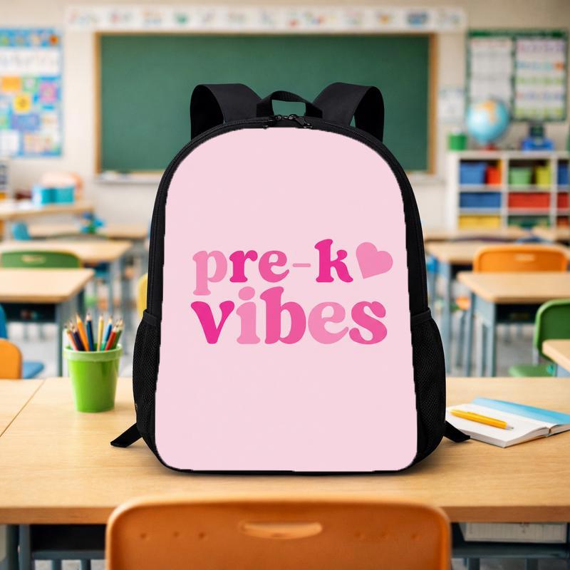 Cute Pre-K Vibes Backpack - First Day School Kids Custom Backpack - Savourry