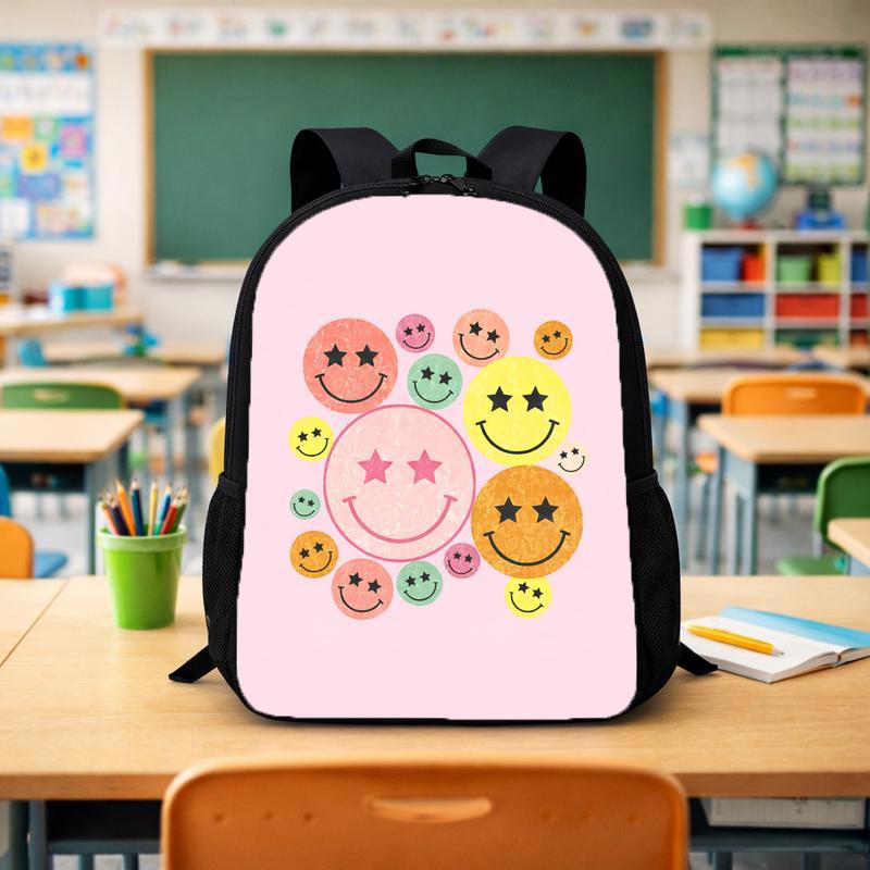 Cute Smiley Backpack - Back To School Girls Custom Backpack - Savourry