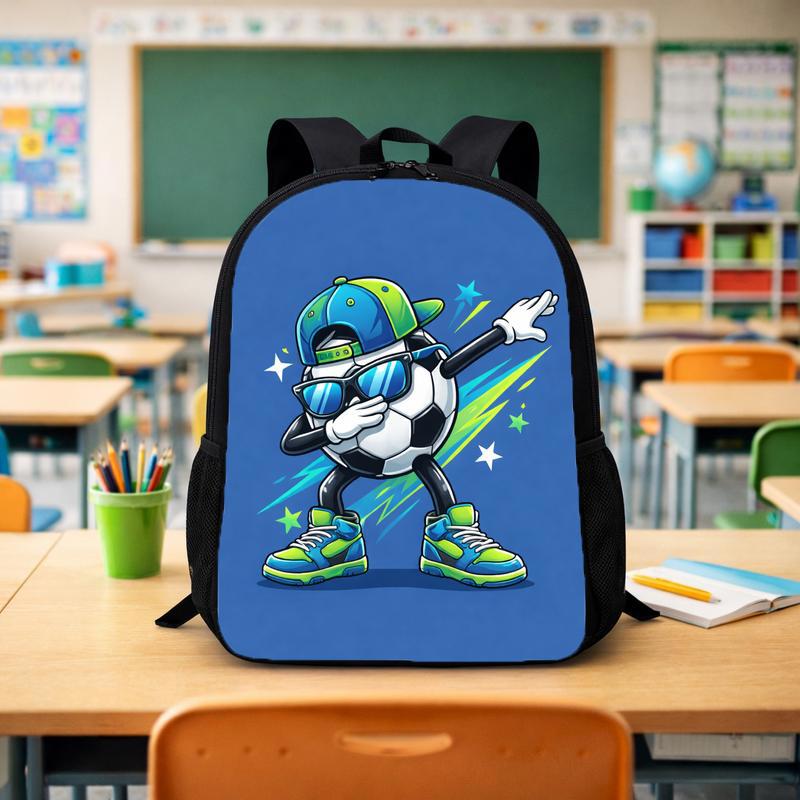Dabbing Soccer Ball Backpack - Cool Kids School Style Custom Backpack - Savourry