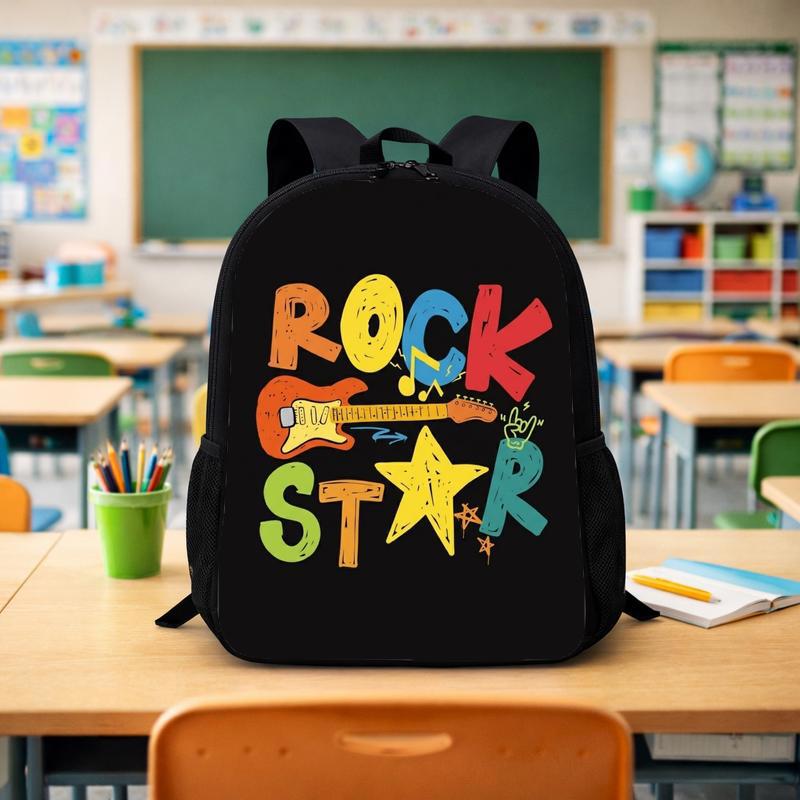 Fun Music Backpack With Rockstar Style For Cool Students Custom Backpack - Savourry